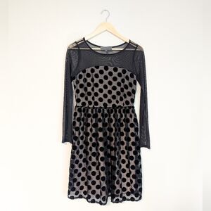Anthropologie X Sunday In Brooklyn Polkadot Mesh Dress